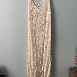 Off white ladies gown